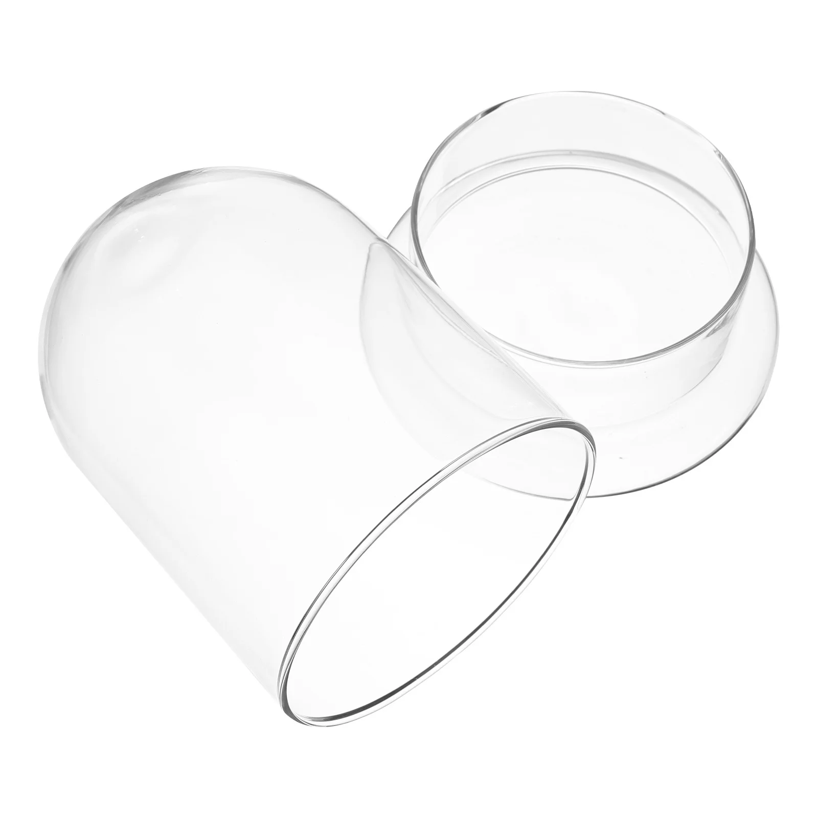 

Ecological Bottle Miniature Micro Landscape Glass Dome Ornament Clear Glass Terrarium Jar for Desktop Bedroom Living Room