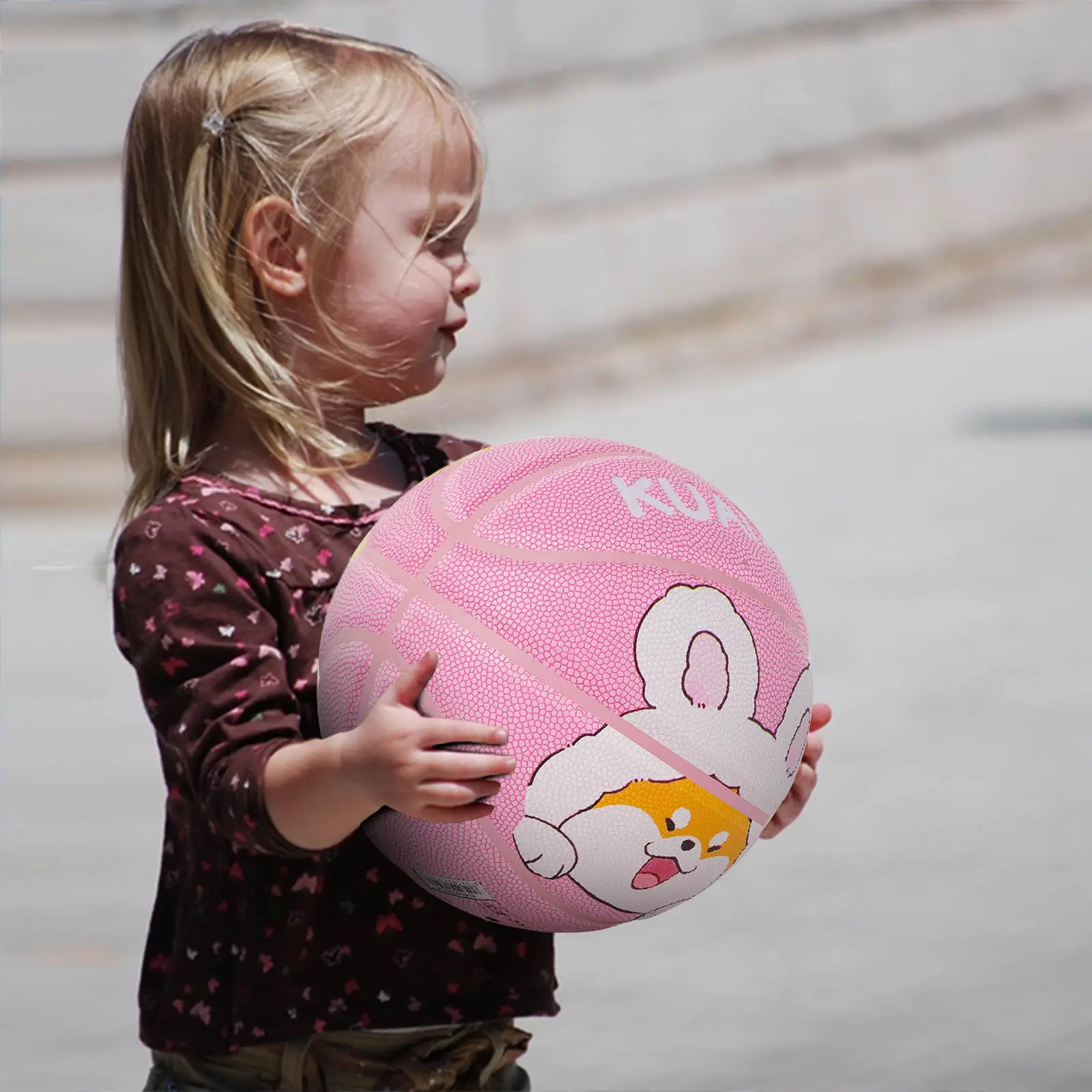 Kuangmi 농구, Kuangmi Childs 농구 Size27.5 청소년 실내 실외 핑크 농구, KMBB526