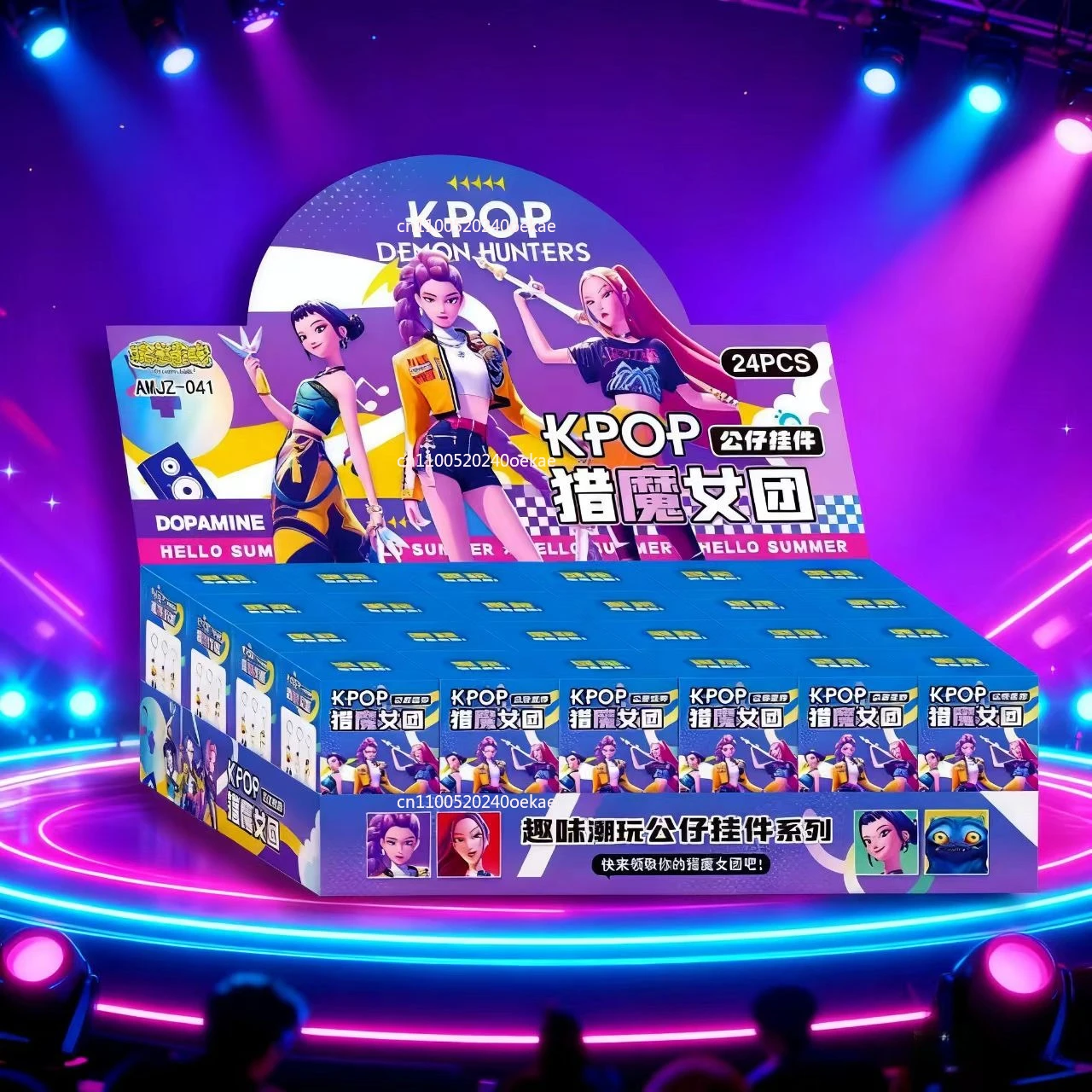 2025年ホットアイテム 24個入り ランダム ブラインドボックス アニメ KPOP デモンハンターズ ガールズグループ RUMI MIRA ZOEY フィギュア アクション PVCモデル おもちゃ 飾り ギフト
