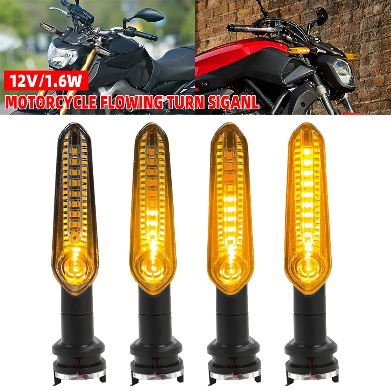 

Universal Motorcycle Turn Siganl Flowing Water Sequantial Headlight Front Rear Lamp for Yamaha MT07 MT03 MT09 Tracer XSR 700 900