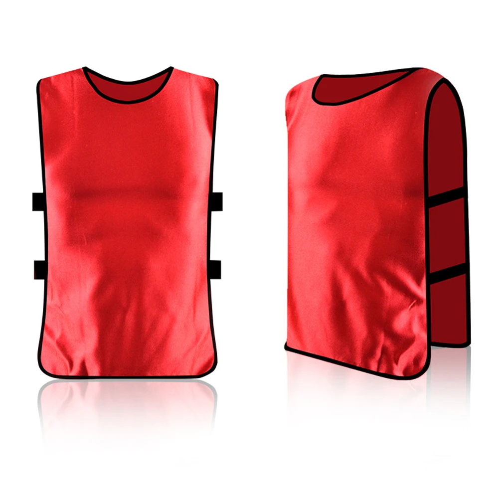 Gilet d'entraînement de Football maillots 1 pièces bavoirs gilets basket-ball Cricket Football Rugby maille Football équipement d'entraînement sportif 13 couleurs