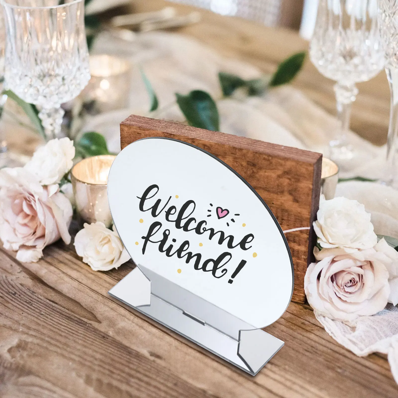 

6 Sets Acrylic Table Number Signs Blank Wedding Party Favor Elegant Seat Cards Reusable 2mm Transparent DIY Personalized Smooth