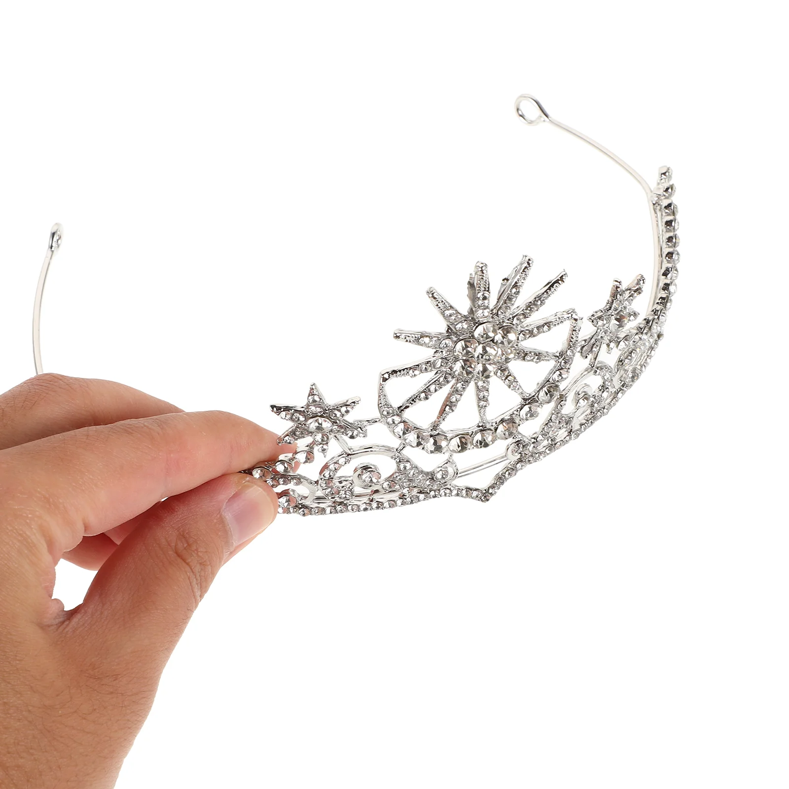 Haarsieraden Tiara Kroon voor Vrouwen Bruiloft Bruidsaccessoires Bruid Steentjes