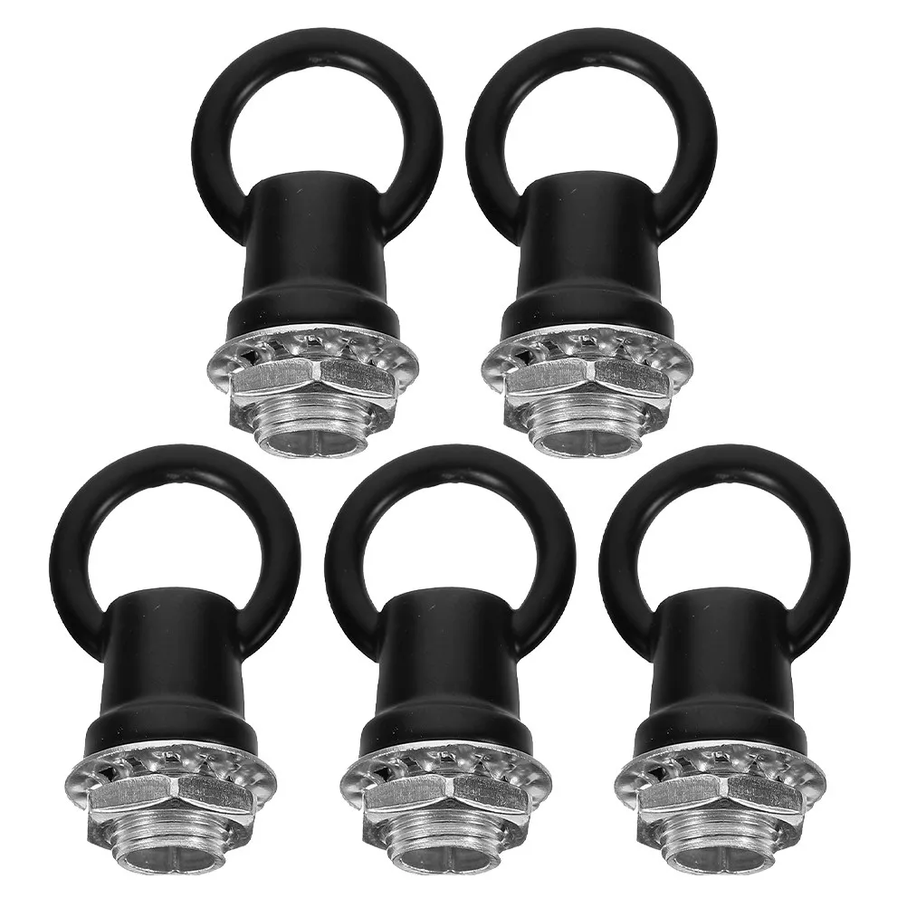 5Pcs Lantern Hook M10 Threaded Bull Nose Closed Hook Heavy Duty Hanging Light Fixture Chain Pendant Lamp Suspension for High
