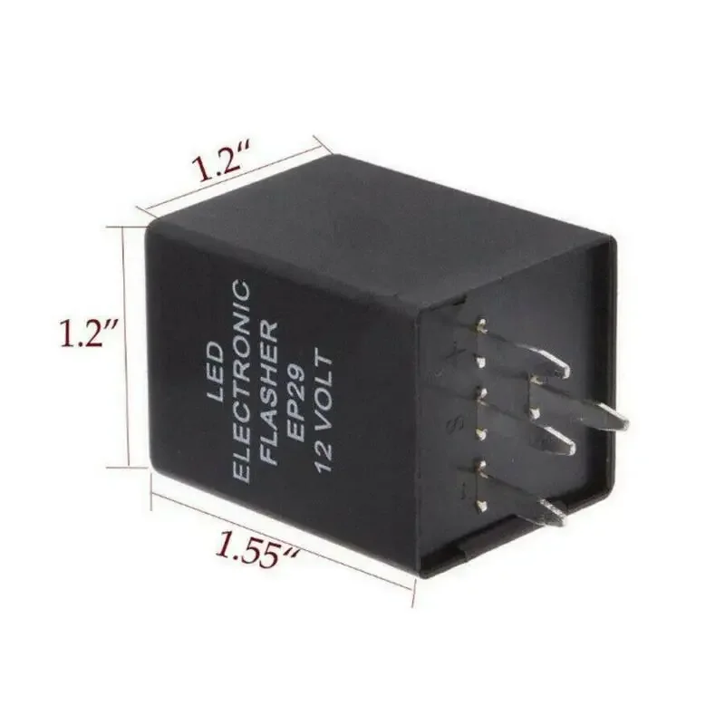 4-Pin EP29 LED Flasher Decoder 4 Pins Electronic Relay Car Fix LED SMD Turn Signal Light Error Flashing Blinker 12V 10A ABS
