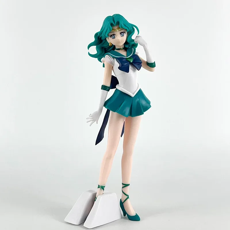 Figura de 23CM de SAILOR MOON, Kaiou Michiru, Versión GLITTER&GLAMOURS, Modelo de Juguete de Tomoe Hotaru, Regalo, Figura de Acción de Tenoh Haruka