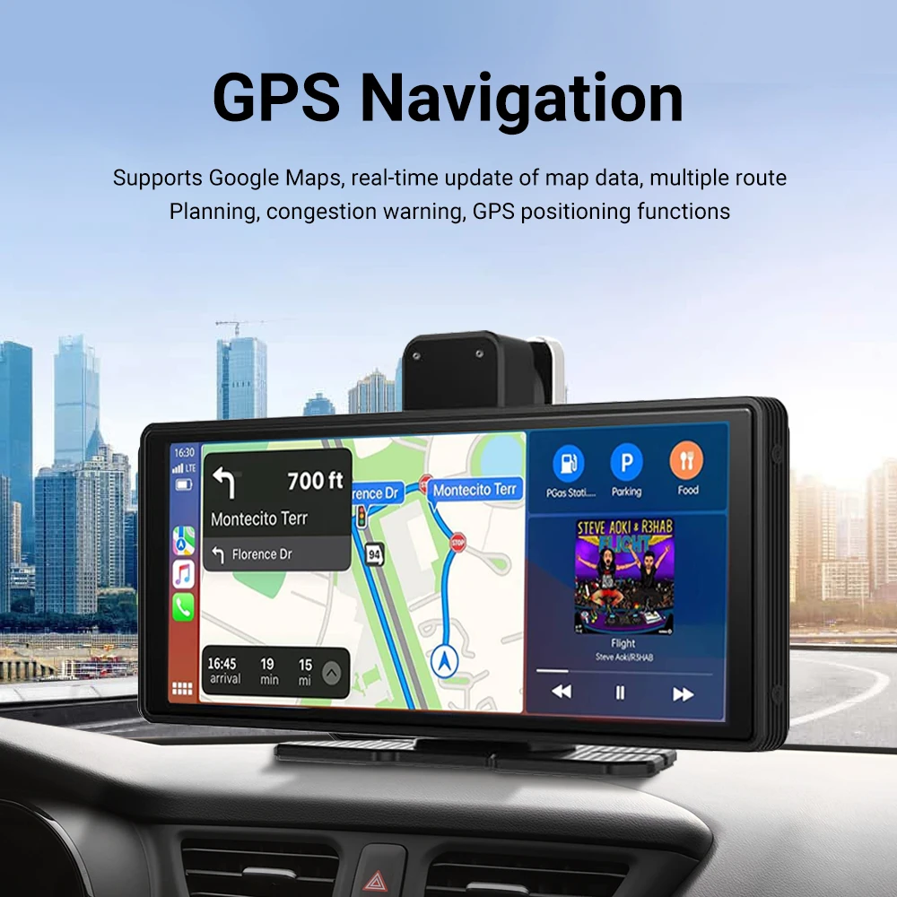 XUDA Universal Tragbare Multimedia Bildschirm Carplay Display Drahtlose Carplay Android Auto Touchscree Rückfahr Kamera Für Auto