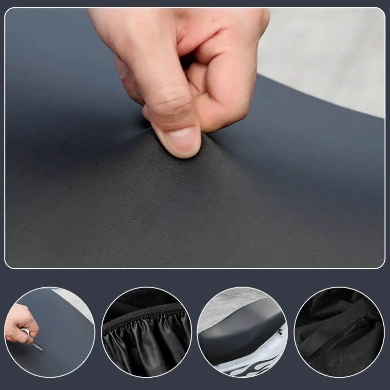 SEAMETAL Motorcycle Seat Covers Autocycle Seat Cushion Waterproof Pu Leather Anti Scratch Cover Mats Motorcycles Seats Cover