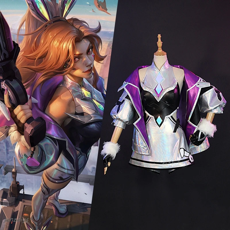 

Game LOL cosplay sexy women costume Miss Fortune Pulsefire Caitlyn wig anime figures halloween party dress up girl Anime costume