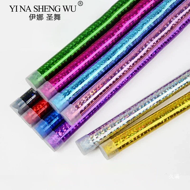 10 sztuk/opakowanie Laska do Tańca Jazzowego dla Dorosłych i Dzieci Rekwizyty do Tańca Brzucha Kijki do Chodzenia Laserowy Kolor Egipska Laska z Winorośli Laska do Tańca