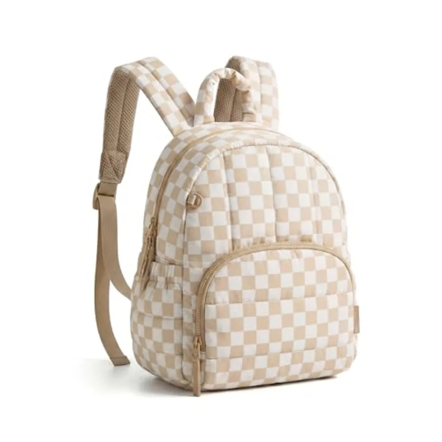 

Mini Backpack for Women Lightweight Puffer Small Backpack Purse Quilted Casual Travel Daypack Cute Water-Resistant Bookbag for
