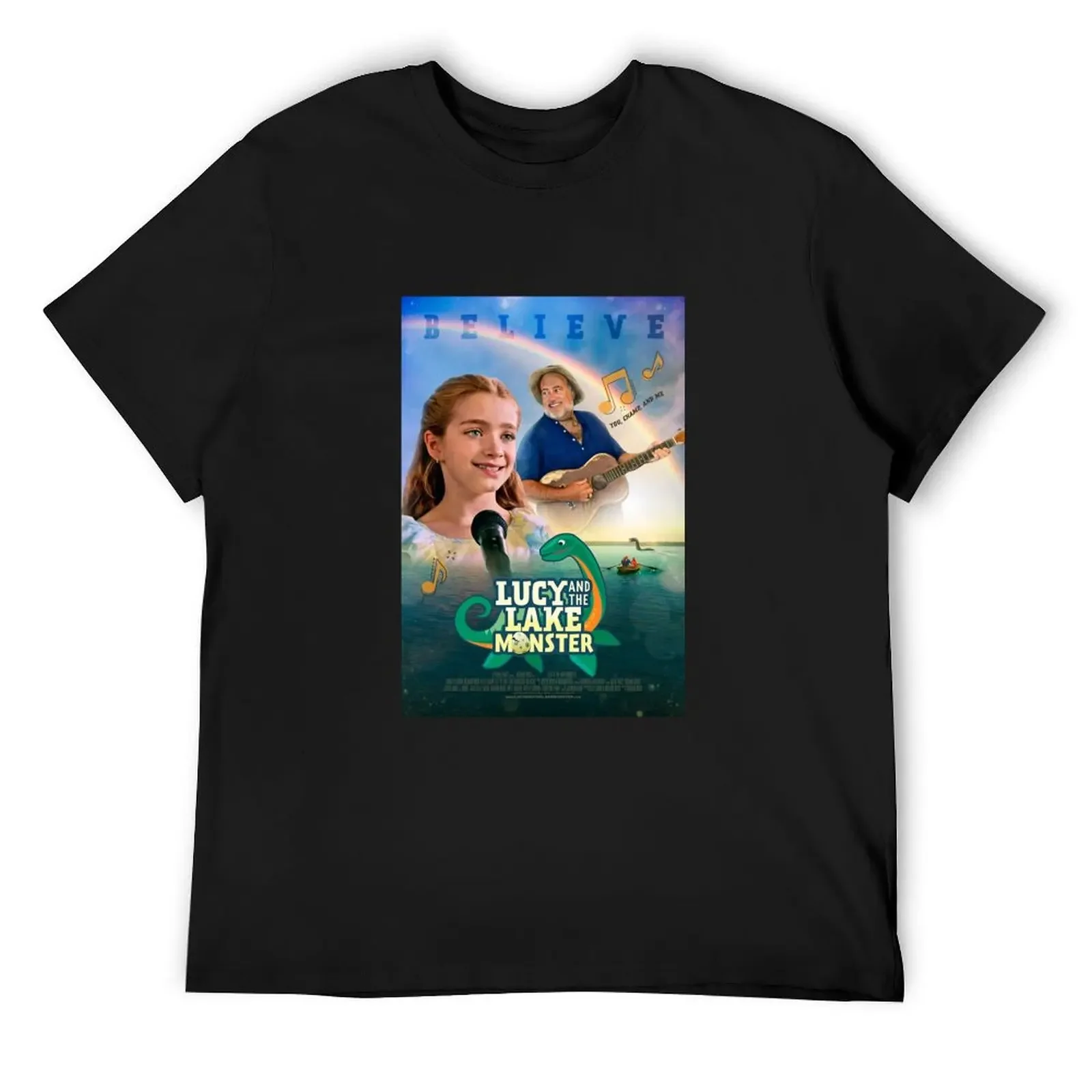 

Lucy & the Lake Monster Movie Poster T-Shirt summer clothes blacks Aesthetic clothing Anime t-shirt plain white t shirts men