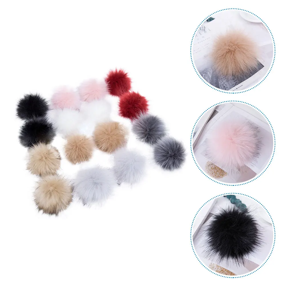 

20Pcs Artificial Pompom Balls Decorative Accessories Hats Scarves Clothing DIY Crafts Gift Supplies Pom Poms Ball