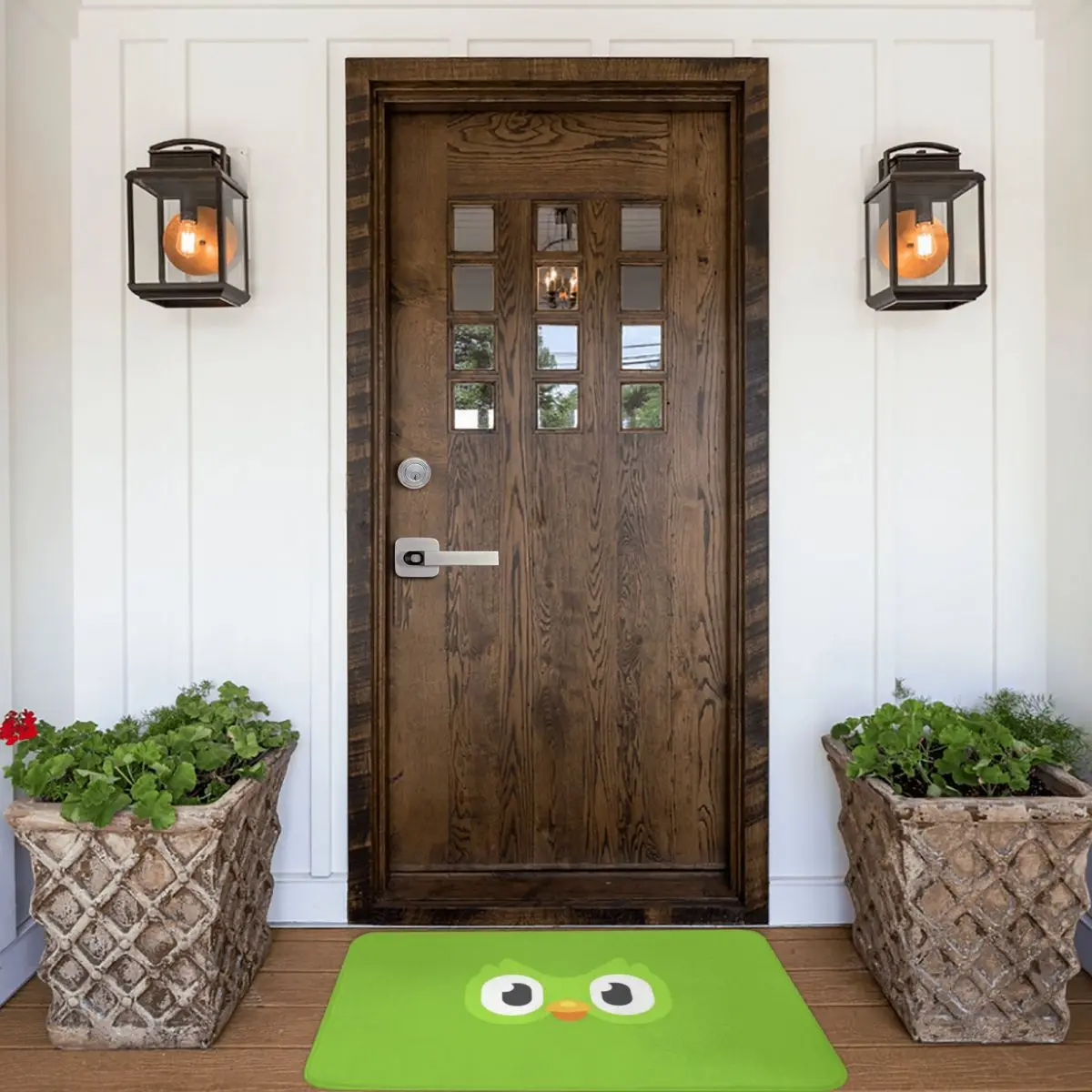 Duolingo Owl Duo 2 Doormat Rug Carpet Mat Footpad Polyester Non-slip Antiwear Entrance Kitchen Bedroom Balcony Toilet