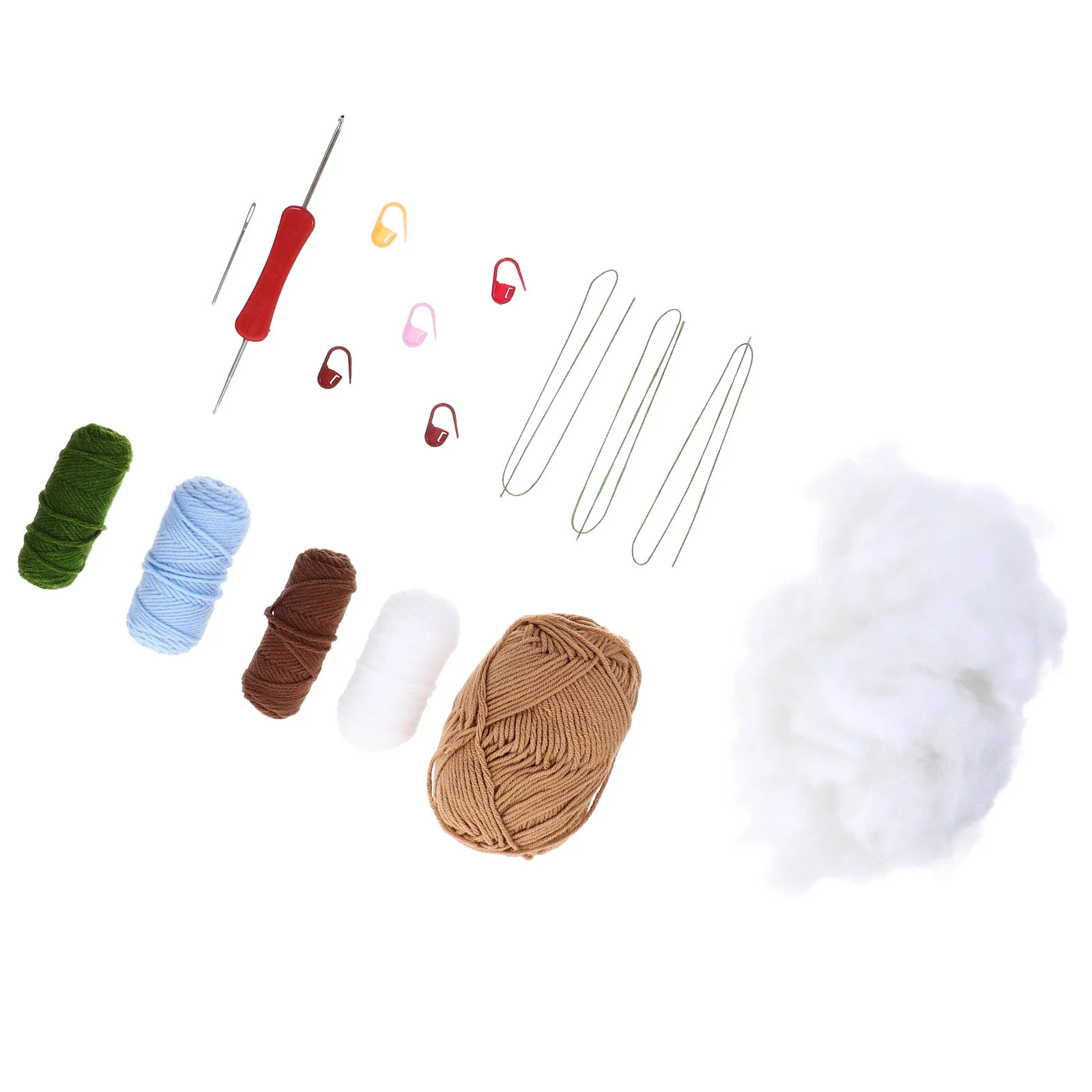 

1 set Mini Potted Flowers Crochet Tulip Kits Blue Yarn DIY Material Package Beginner Craft Project Homemade Gifts