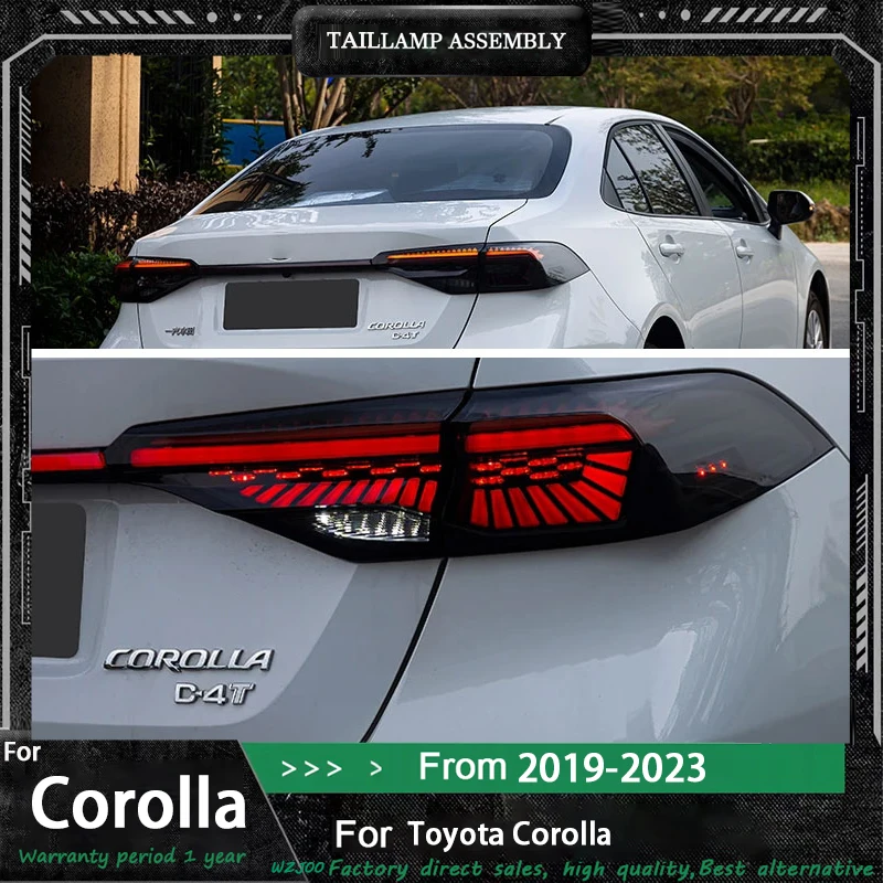 

Car LED Tail Light Accessories For TOYOTA Corolla 2019 2020 2021-2023 Auto Rear Fog DRL Brake Turn Signal Lamp Plug and Play
