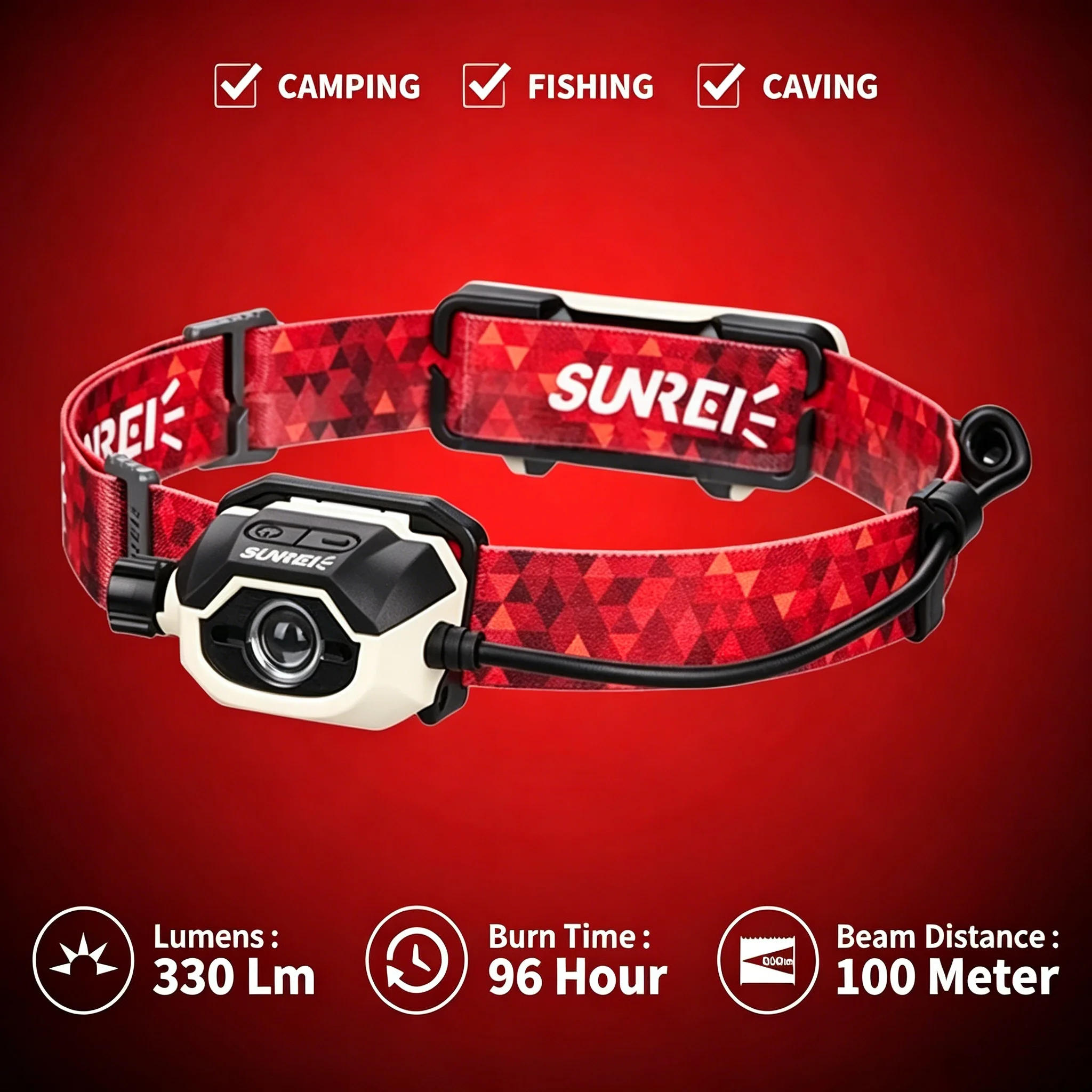 SUNREI MUYE2 Zoomable Sensor Rechargeable Headlamp