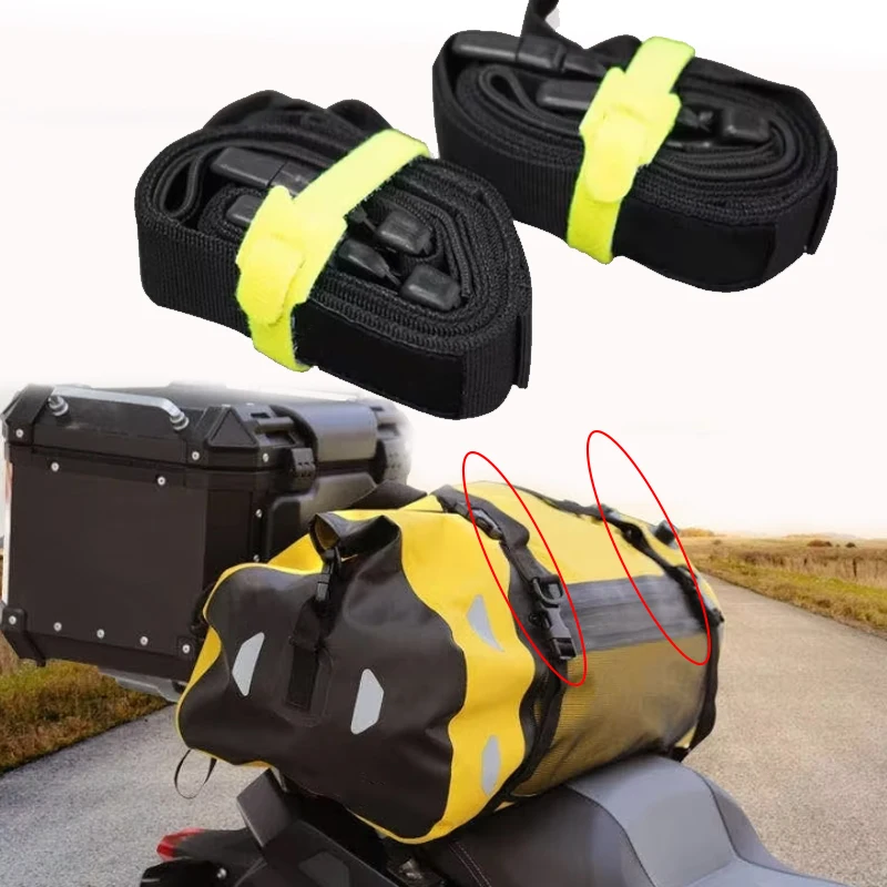 2pcs Motorcycle Luggage Strap Bundling Belt Quick Release Belt Cross-country Motorcycle Riding Equipment Universal Elastic Cord