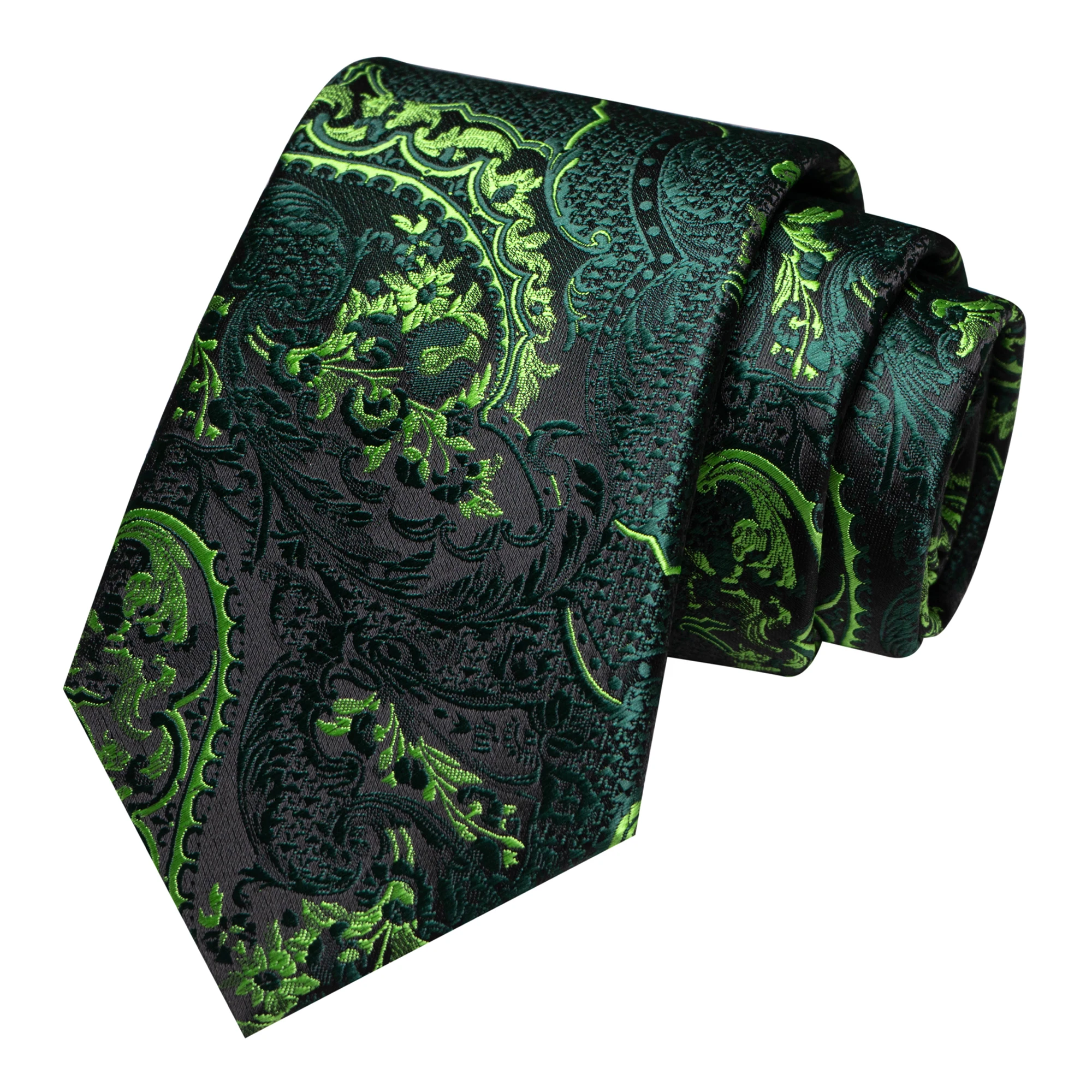 Luxuriöse 8CM Herrenkrawatten, kariert, Paisley-Muster, klassische Business-Krawatte, Jacquard-gewebte Krawatten für Herren, Bräutigam, Hochzeit, Party, Accessoires – Detail 6