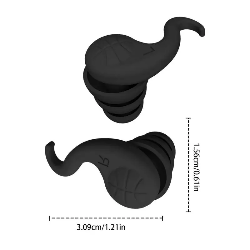 2 PCS Ear Plugs for Sleeping Noise Cancelling Reusable Silicone Earplugs Waterproof Noise Reduction for Sleeping Swimming