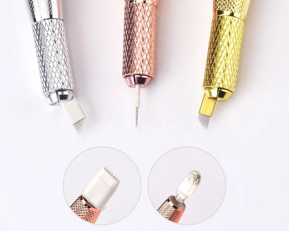 1pcs Manual Tattoo Pen Permanent Makeup Machine Microblading Pen for Lip Tattoo and Eyebrow Tattoo Tebori Pen for Tattoo Artist