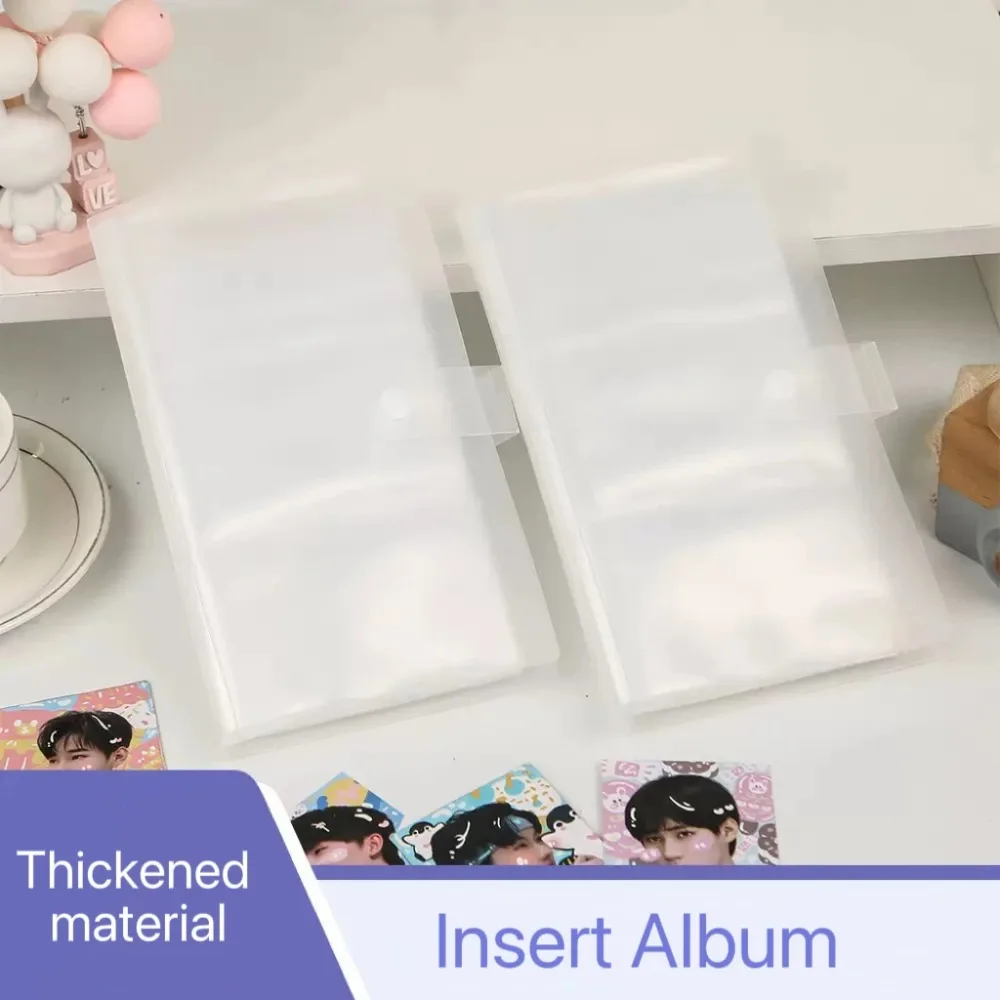120/240 فتحات حامل البطاقة ألبوم الصور بطاقة الأعمال كتاب ستار مطاردة الأعمال ثلاثة بوصة حقيبة للبطاقات شفافة