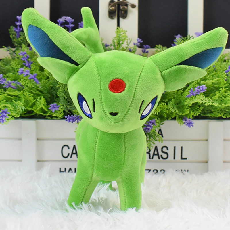 TAKARA TOMY Pokemon Eevee Standing Shiny Umbreon Vaporeon Espeon Sylveon  Plush Toys Animal Stuffed Plush Doll Birthday Gifts