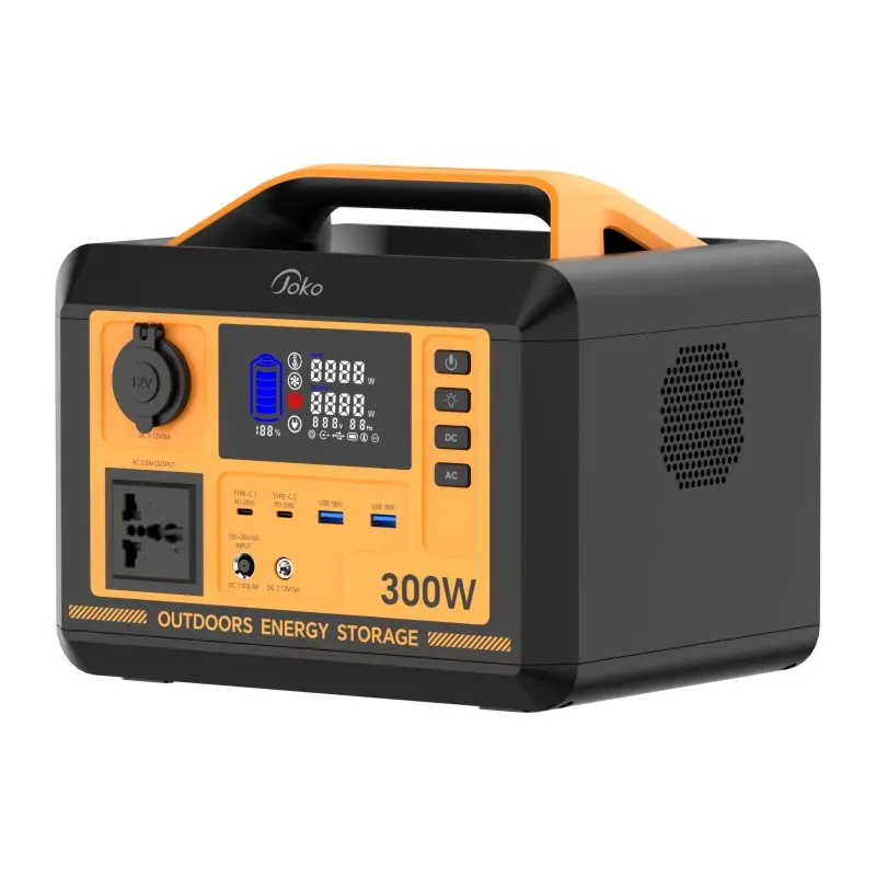 hit product300W Portable Power Station 60000mAh LiFePO4 Battery 192Wh Solar Generator with AC DC USB PD 20W Output LED Light