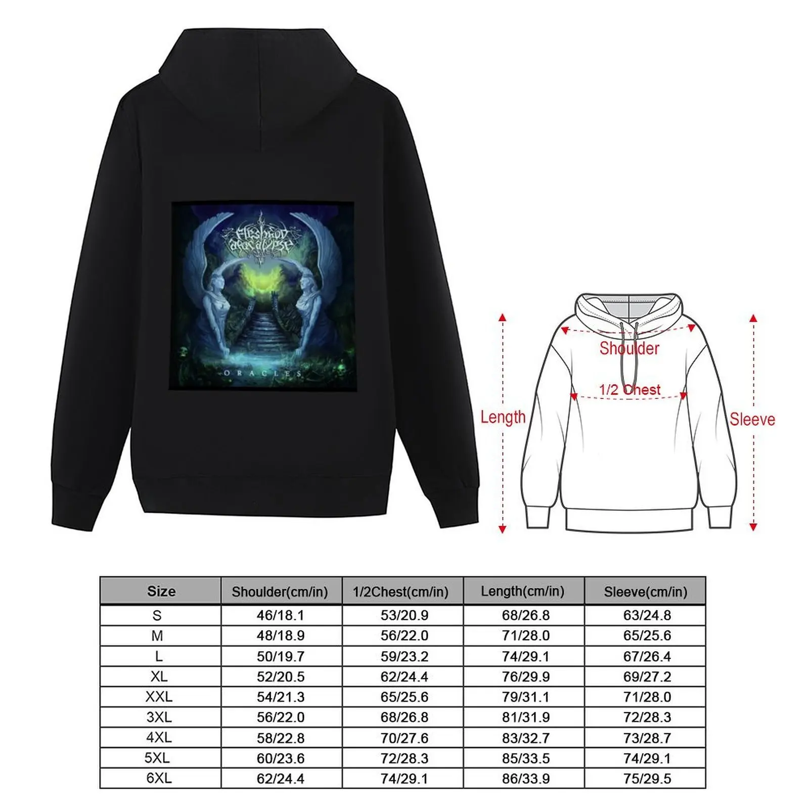 Fleshgod Apocalypse Oracles Hoodie anime clothes fashion men graphic t shirts men hoodie man