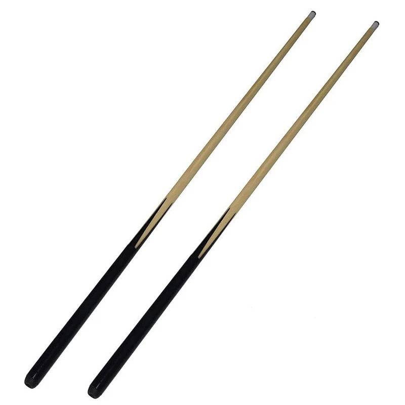 

2X Wooden Pool Cues Billiard Pool Cues Sticks Entertainment Snooker Accessories Billiard Tools 145Cm