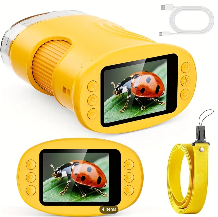 1000X Pocket Microscope for Kids with 4K 2.0