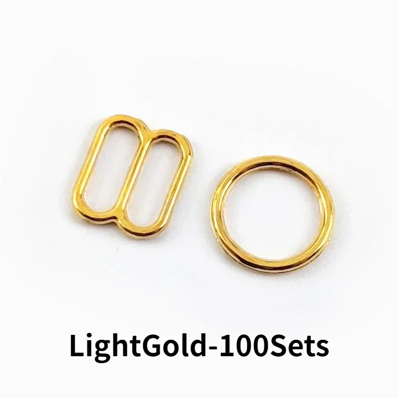 50/100Sets Metall O Ring Schnallen Bikini Bh Kleidung Einstellen Slider Verschluss Unterwäsche Strap Verbinden Haken Nähen hardware Zubehör