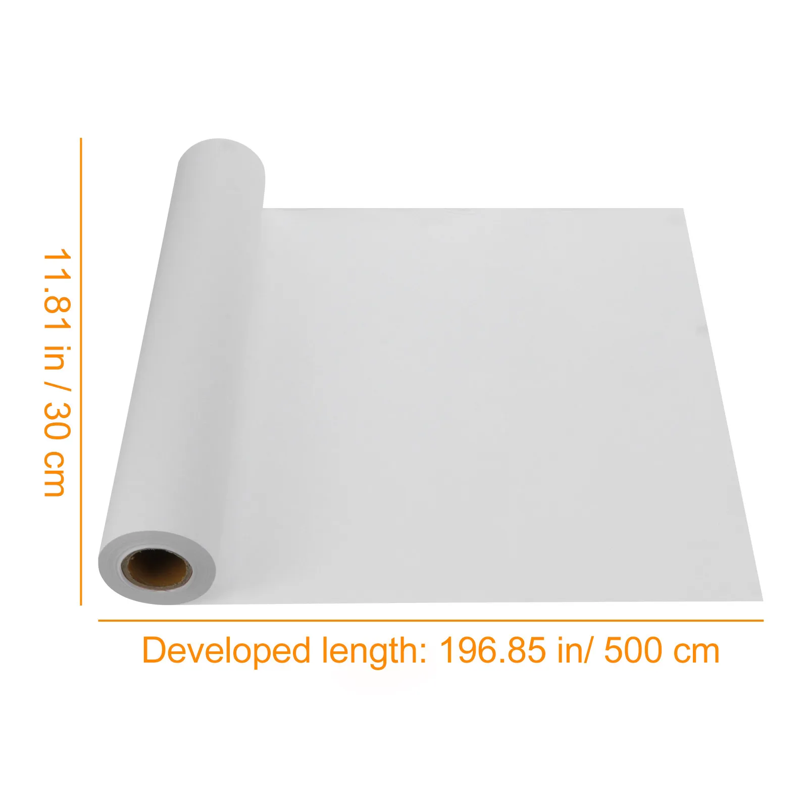 2 Rolls Pure White Heavyweight Sketch Paper Friendly Non Bleed Drawing Painting Craft Paper for Students Artists