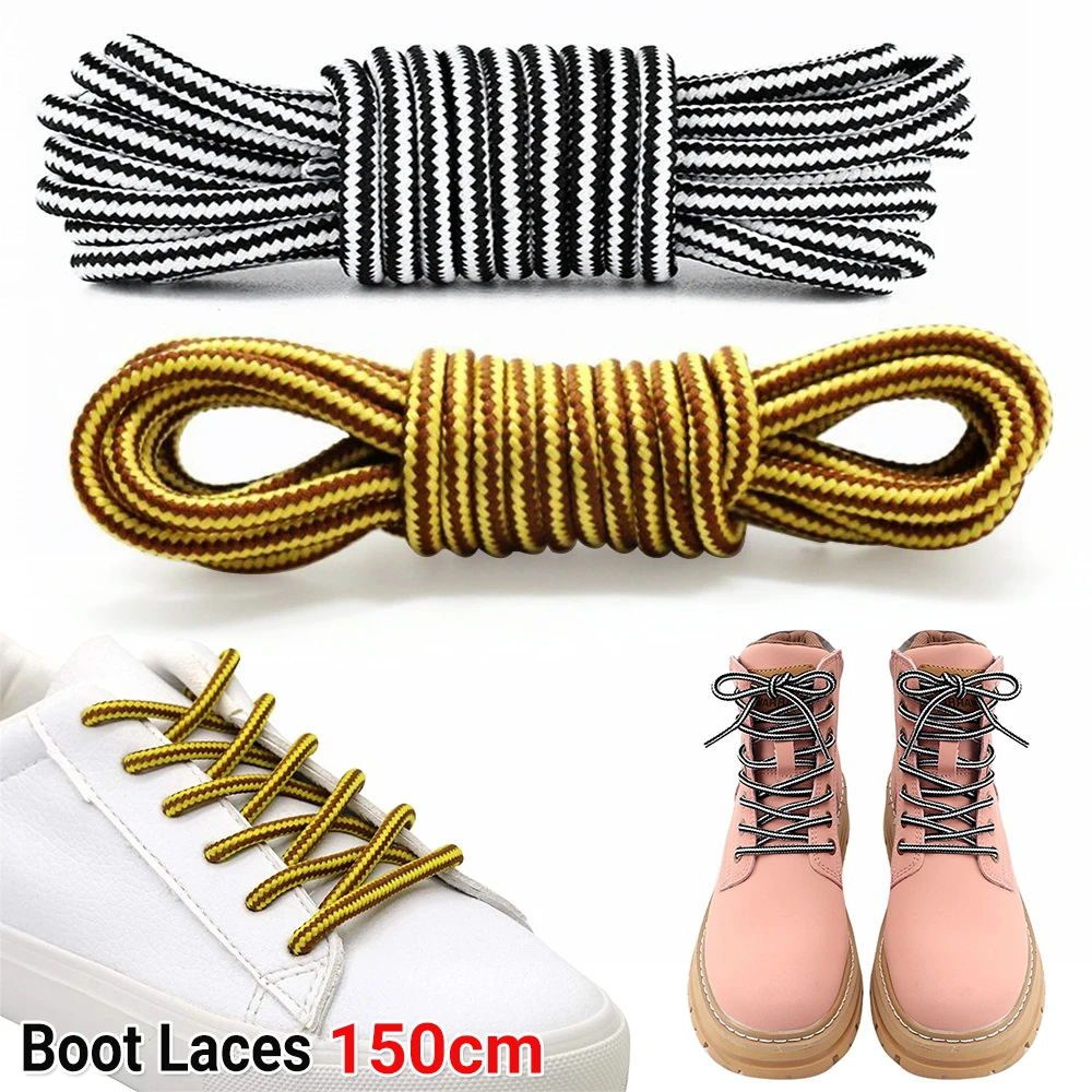 TWO TONE Bootlaces Shoelaces Sneakers Hiking Casual Shoes Work Boot Laces