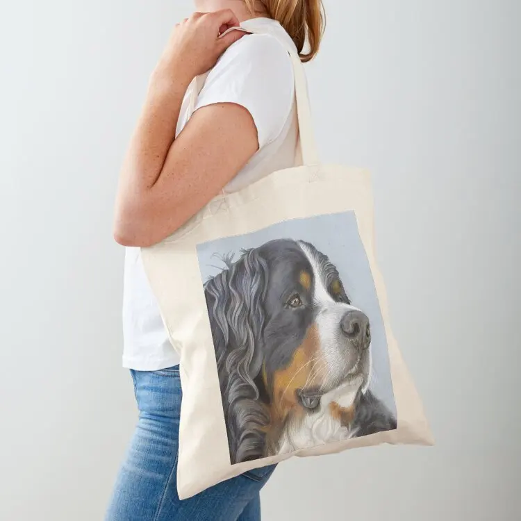 

Bernese Mountain Dog, Ruger Tote Bag shopper bags for women Women's shopper bag foldable reusable bag Shopper handbag