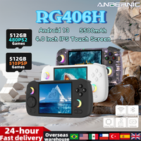 ANBERNIC RG406H Retro Handheld Game Console 4.0 Inch IPS Touch Screen Android 13 RG 406H Video Games Player 5G Wifi PSP PS2 Gift