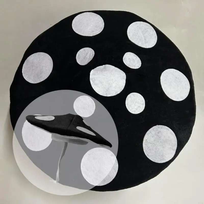 Funny Mushroom Hat With Realistic Pattern and Adjustable Neck Strap For Parties Y166