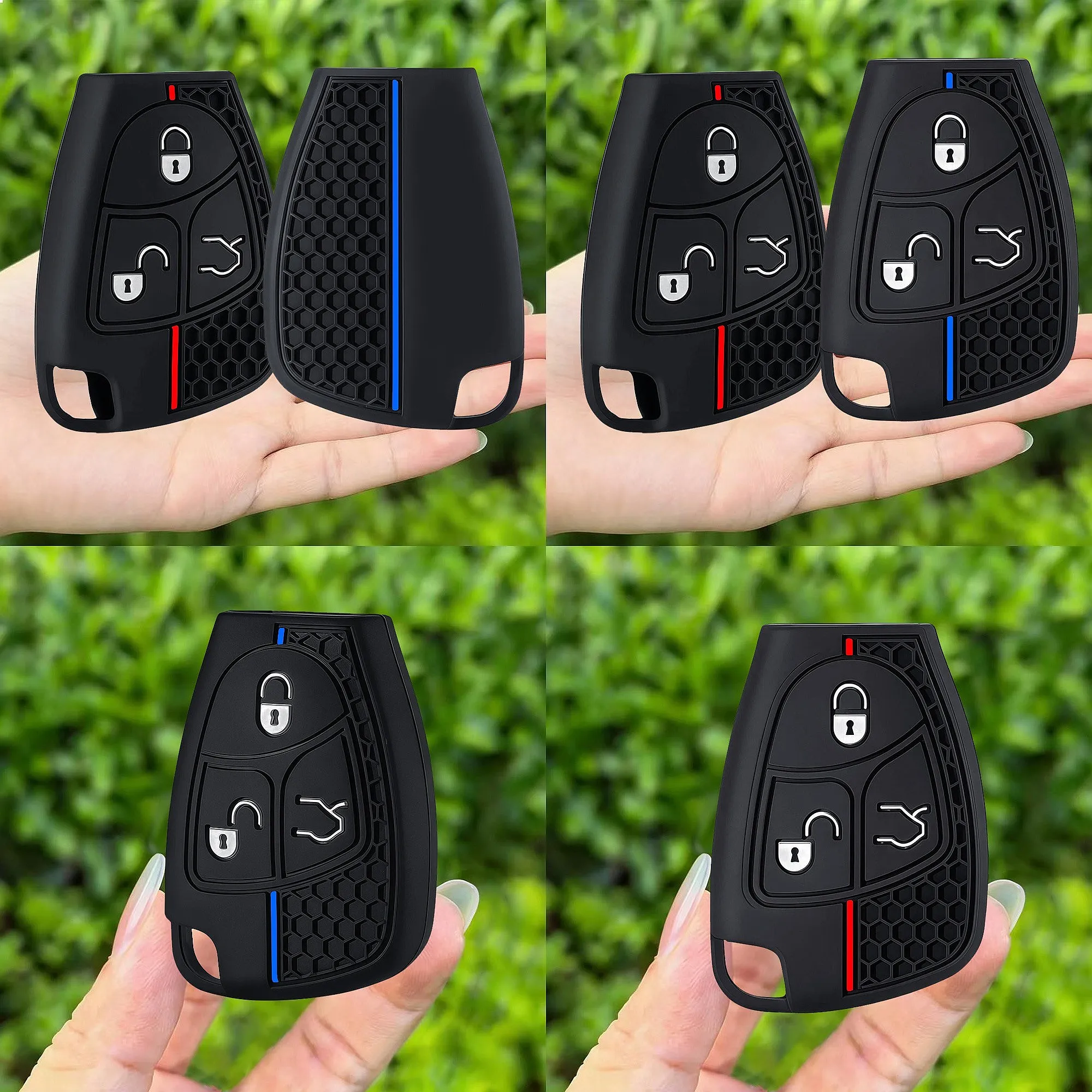 Car Key Fob Cover For Mercedes-Benz W211 W202 W210 W208 W203 W245 B Class V180 CL55 CL600 CL65 C230 C240 C280 C320