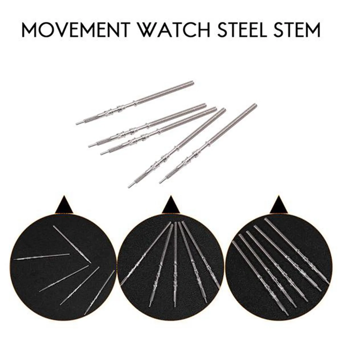 20Pcs Movement Watch Steel Stem Crown Kit Watch of Parts NH35 NH36 NH38 NH39 Movement Watch Stem Spare Parts