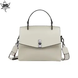 2025 New Winter Large Capacity Top Handle Tote Beige White 100% First Layer Cowhide Leather Women Handbag Designer Shoulder Bag