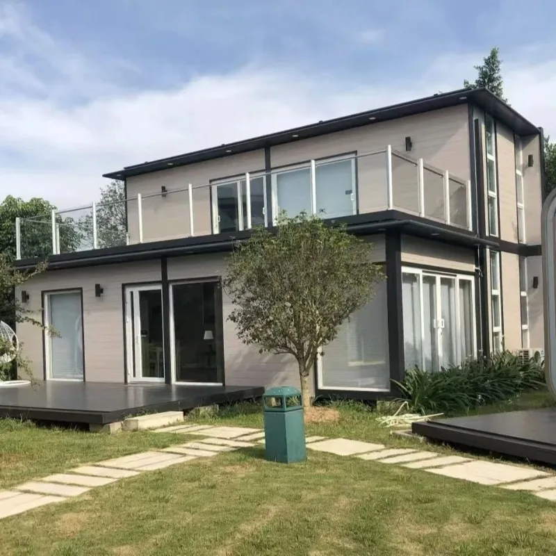 الجملة الترفيه منزل 2 قصة الجاهزة منزل صغير في الهواء الطلق المنزل الحديث المحمول غرفة قابلة للطي الحاويات منزل المقصورات غرف الحديقة