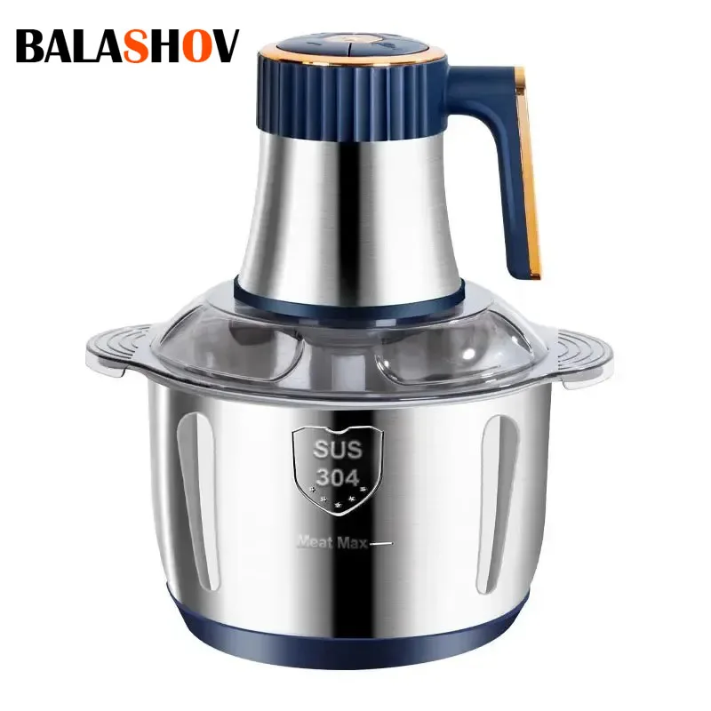 5L Electric Meat Grinders 304 Stainless Steel Food Crusher Multifunctional Vegetable Slicer Chopper Baby Food Processor 110V US