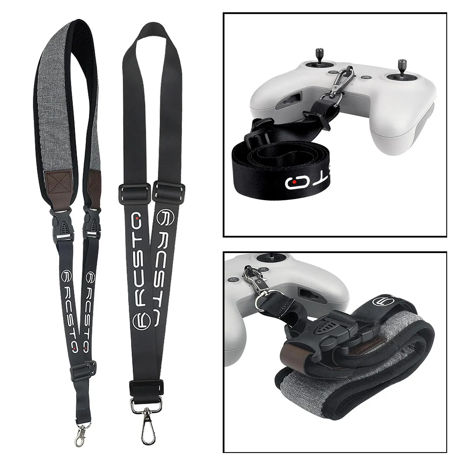 Picture 3: Remote Controller Neck Strap Lanyard Padded Hanging Strap for DJI Combo Transmitter Accessories