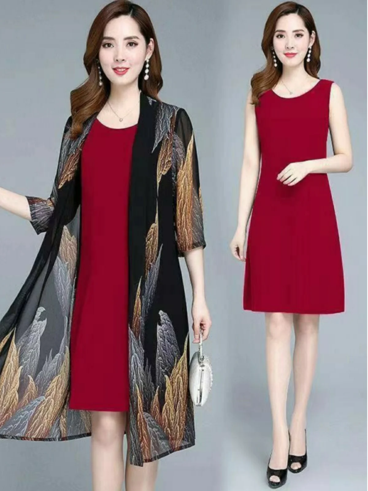 เสื้อคลุมกันแดดผ้าลูกไม้ปักลาย รุ่นซัมเมอร์แฟชั่น สำหรับคุณแม่ ทรงหลวม ไซส์ใหญ่ ผ้าบาง หรูหรา