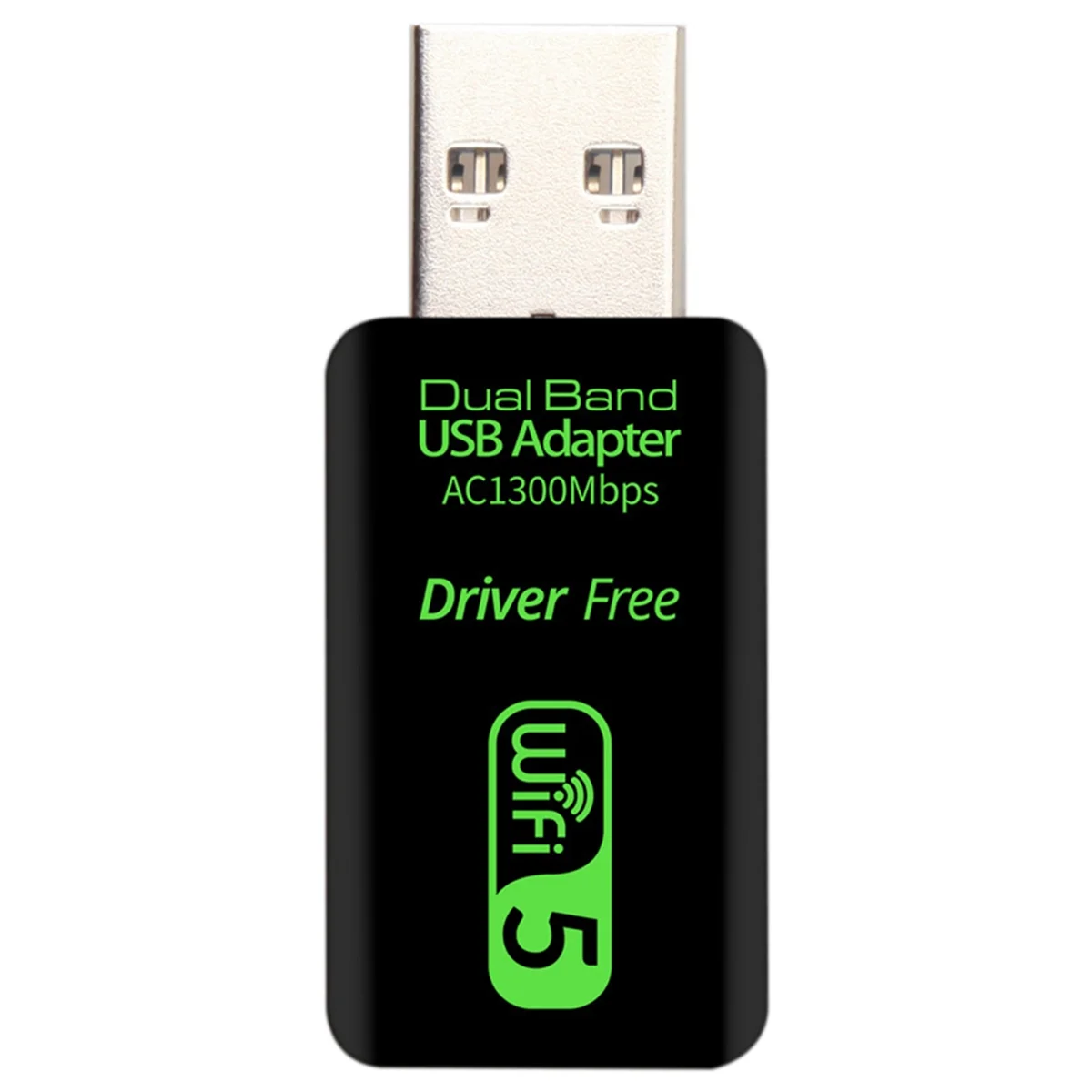 Treiberfreier USB-Wireless-Netzwerkkarten-Router WiFi-Netzwerksignal Computerempfänger 5G Dual-Band Gigabit 1300M für PC