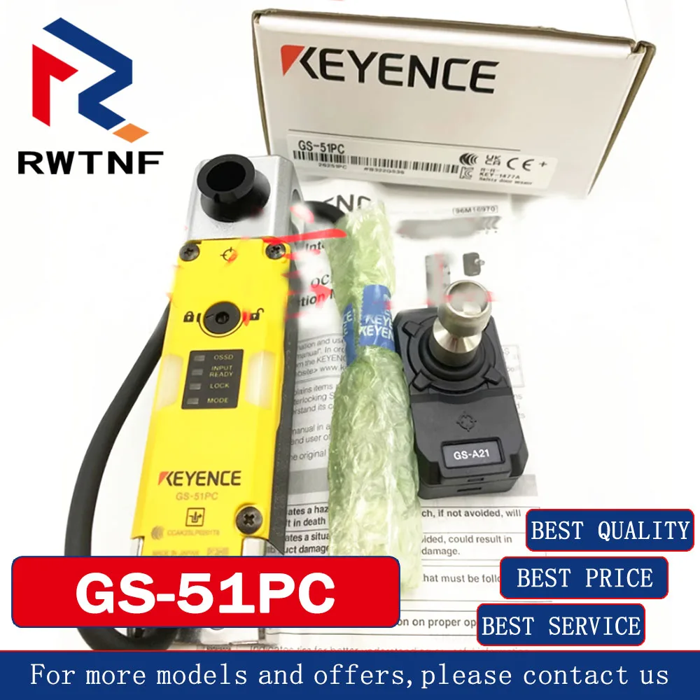 Brand New Genuine GS-51PC KEYENCE PNP connector type safety door switch sensor