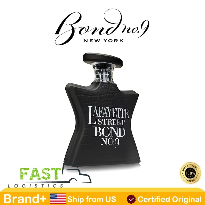 Bond No.9 New York Lafayette Street, Eau de Parfum para Hombre, Colonia Persistente, Aroma Árabe, 100 ml, Fragancia Duradera, Feromona Natural