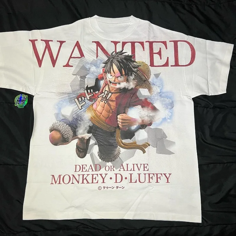 Luffy Luffy 260g Vibe Heavy Short-sleeved T-shirt Dark Vintage 90s Casual Comfortable Breathable Y2K