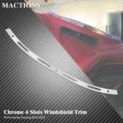 Motorcycle Windscreen Trim Fairing CNC For Harley Touring Electra Street Glide Ultra Limited FLHTC 2014-2023 Windshield Trim