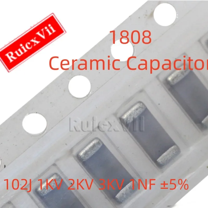 (10pcs) 1808 102J 1KV 2KV 3KV 1NF ±5% COG NPO 1000V 2000V 4000V 4520 SMD Ceramic Capacitor